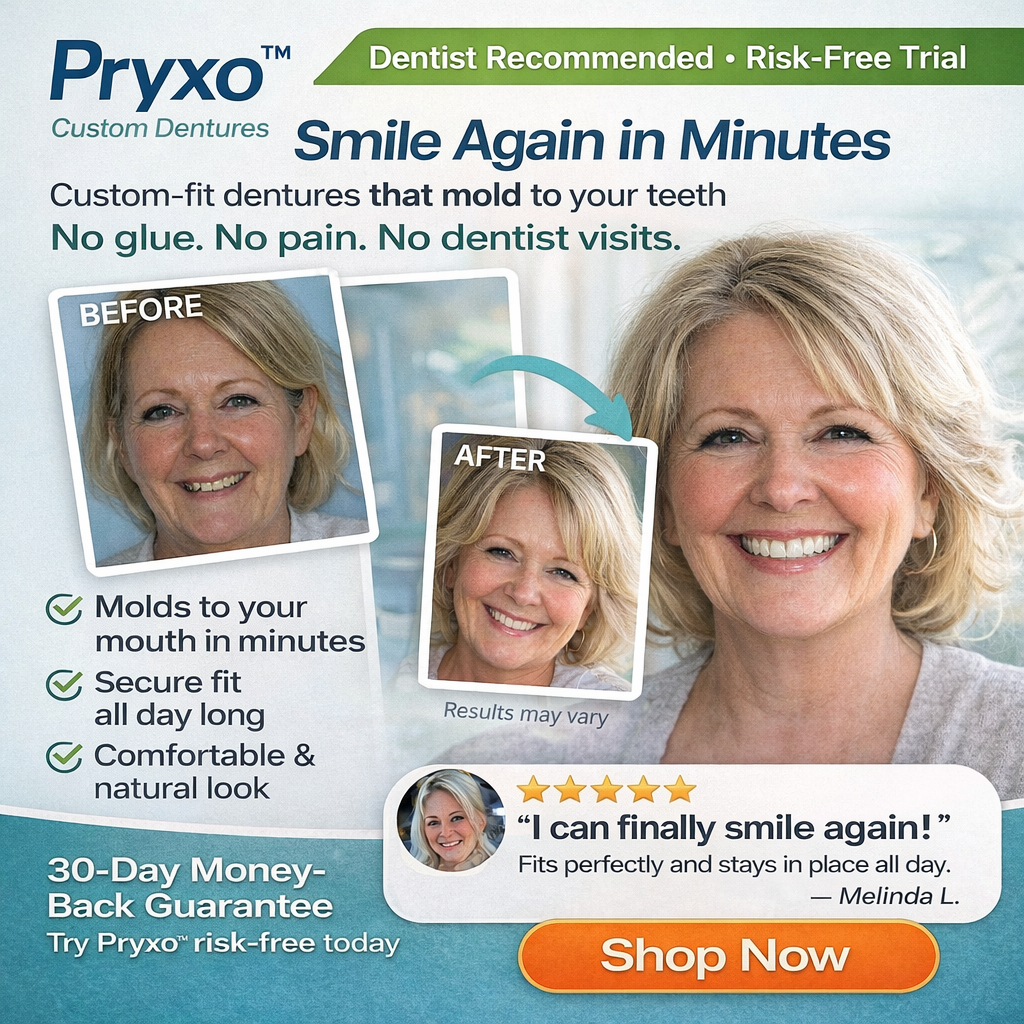 ⏰Ends Today: 70% OFF! Pryxo™ Medical Full Denture with Strong Suctiond Custom-Fit Full Functional Dentures🦷