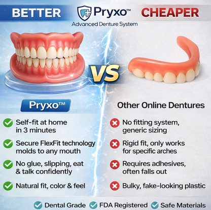 70% off! ⏰Pryxo™ Complete Dentures--Free shipping