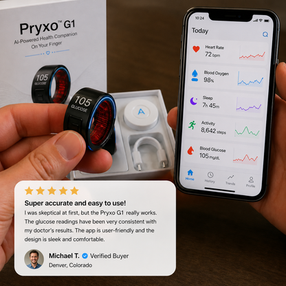 🎉 75% OFF Launch Offer🔥Pryxo™ G1 Non-Invasive Smart Ring